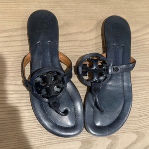 Tory Burch Navy Miller sandals